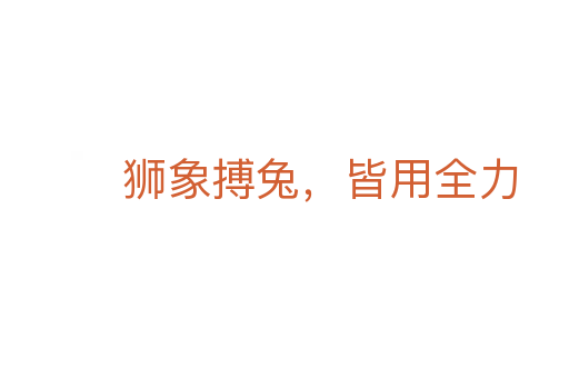 獅象搏兔,皆用全力