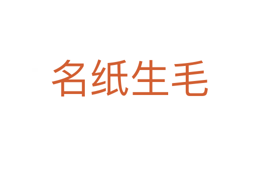 名紙生毛