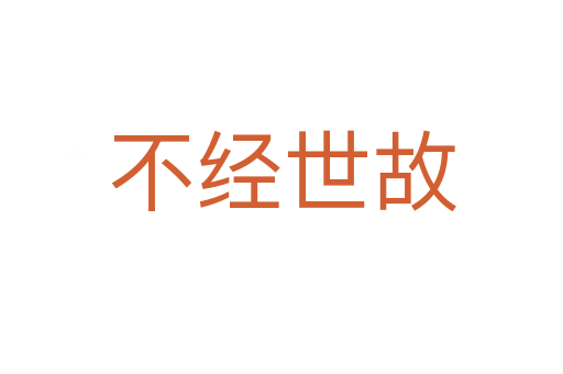不經世故