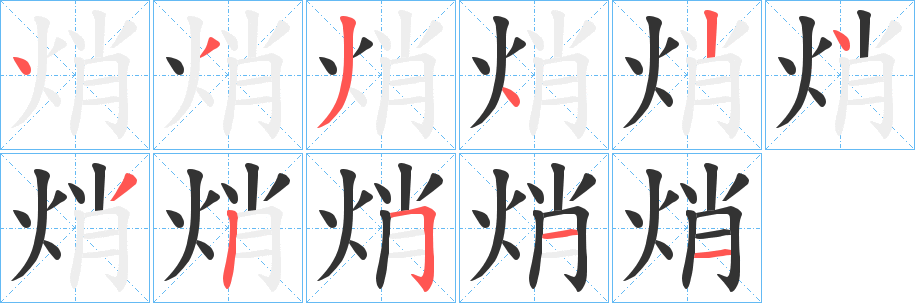 焇的筆順?lè)植窖菔?>
					
                    <hr />
                    <h2>焇的基本信息</h2>
                    <div   id=