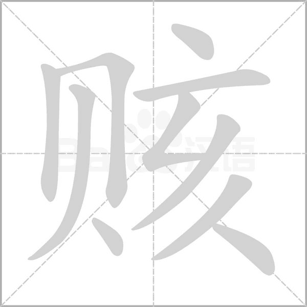 賅的筆順動(dòng)畫(huà)演示