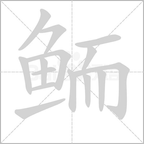 鮞的筆順動(dòng)畫(huà)演示